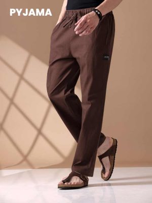 Chocolate-Brown-Loose-fit-Pyjama-For-Men